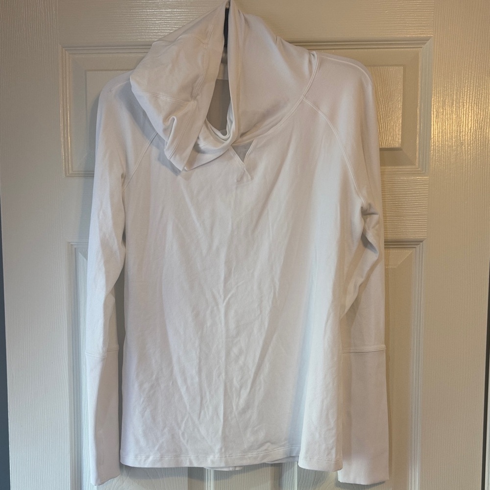 Lululemon White Long Sleeve with Hood 12